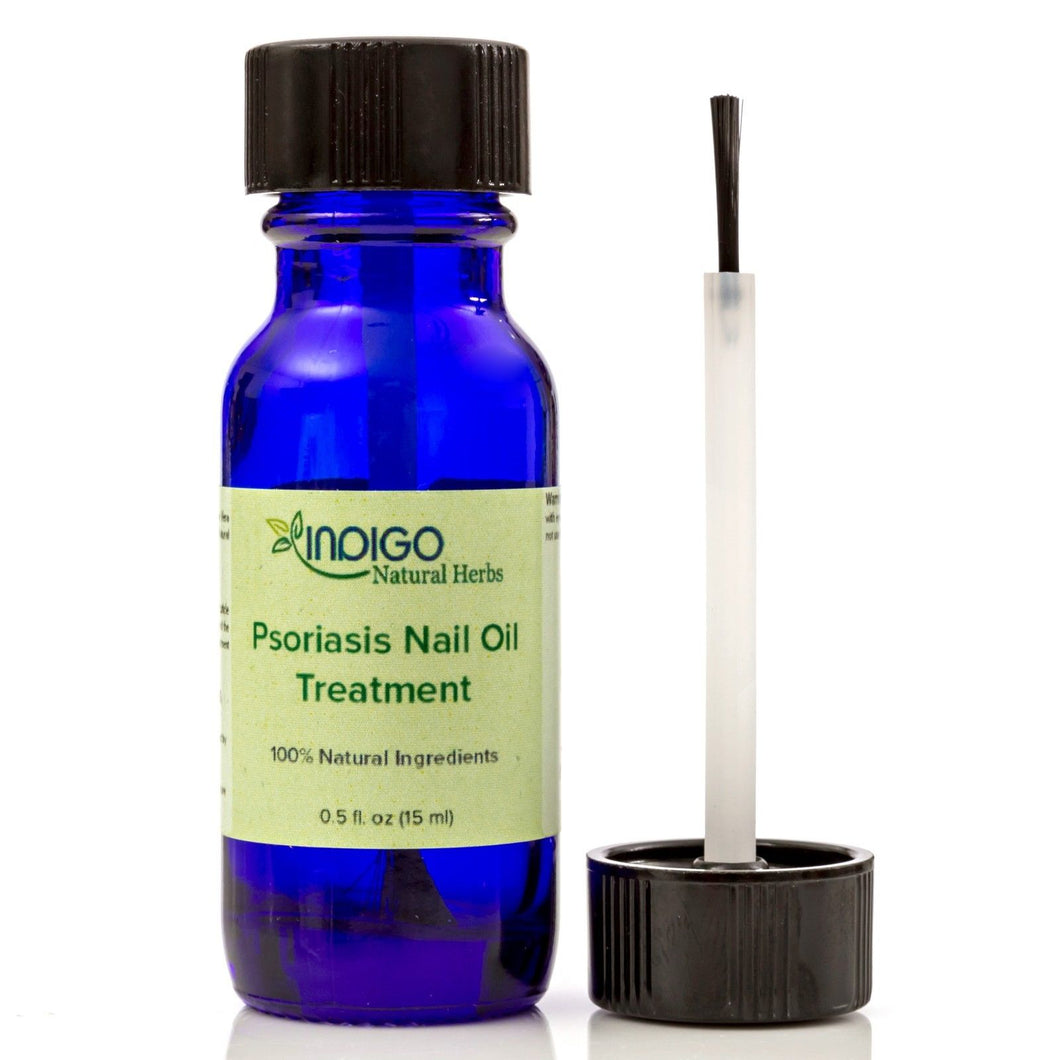Psoriasis Nail Oil Care from Indigo Natural Herbs. Toenails, Fingernails, Skin Care. Relief of Chapping, Cracking, Roughness, Redness, Dryness, Fungus. Repairs and Strengthens Nails